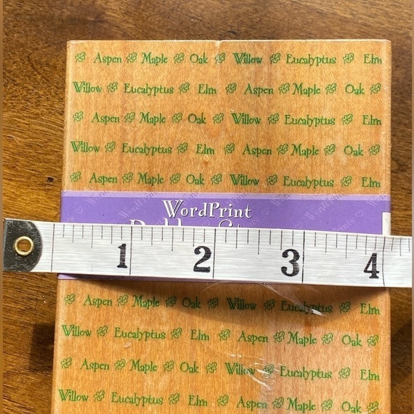 WordPrint Rubber Stamp Hero Arts Tree Name Stamp - Picture 3 of 8